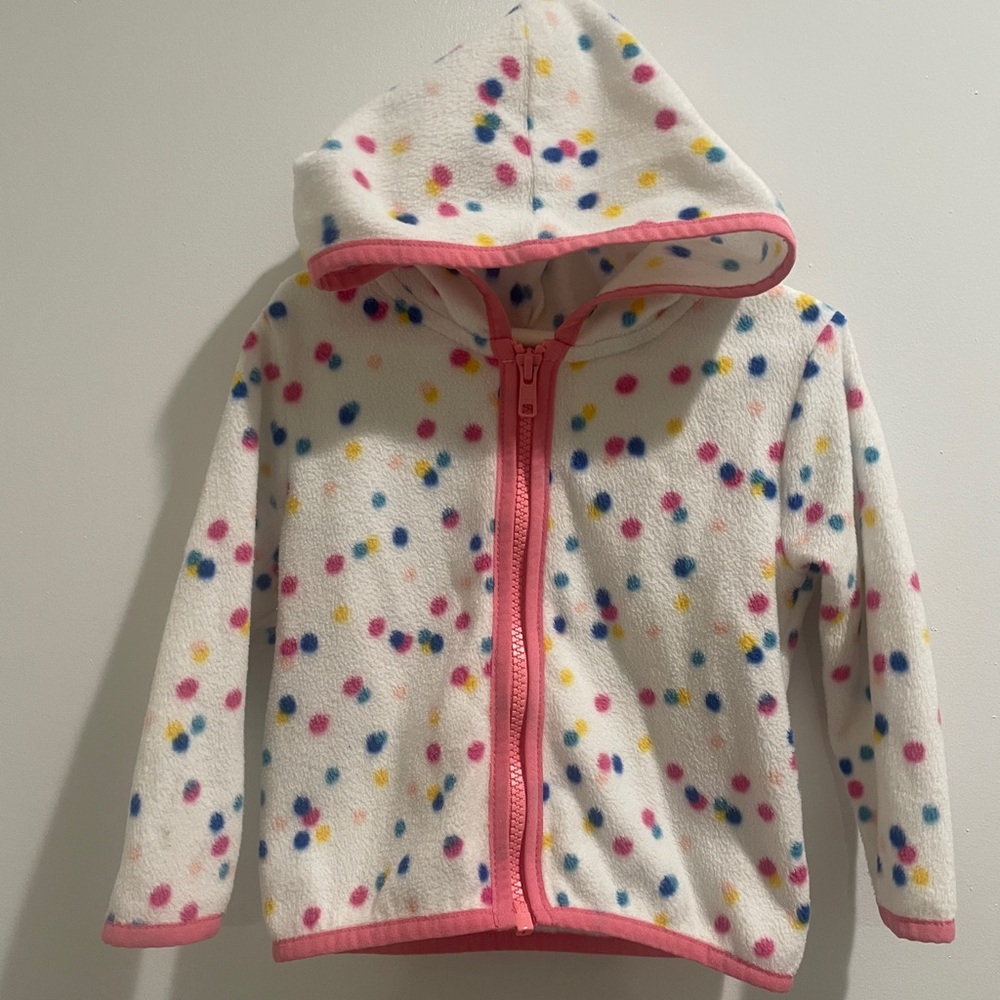 Colorful Polka Dot Hooded Jacket
